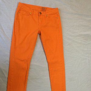 🫐🫐🫐   VIP WOMENS JEANS PANTS SIZE 5/6 ORANGE 🫐🫐🫐